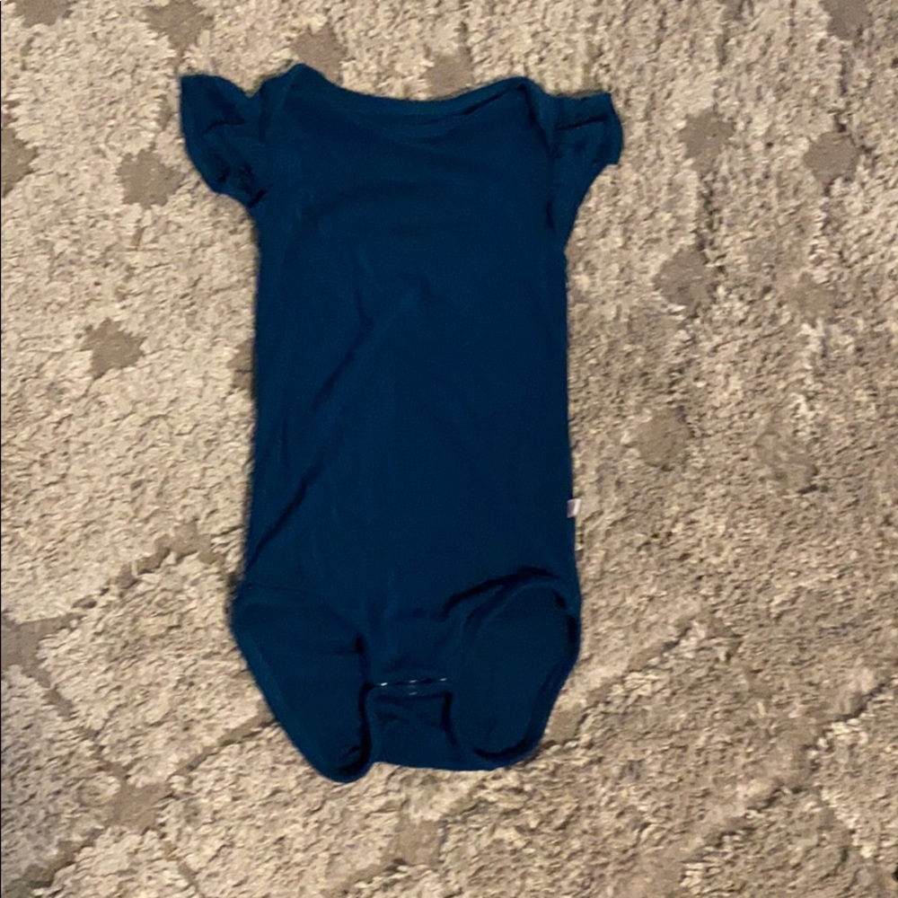 Posh Peanut Ruffled Cap Sleeve bodysuit